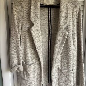 Herringbone knit Blazer